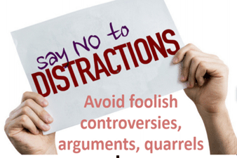 "Dealing with distraction"